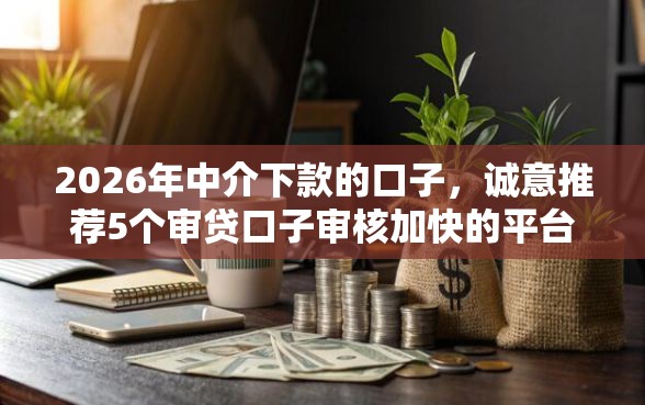 2026年中介下款的口子，诚意推荐5个审贷口子审核加快的平台