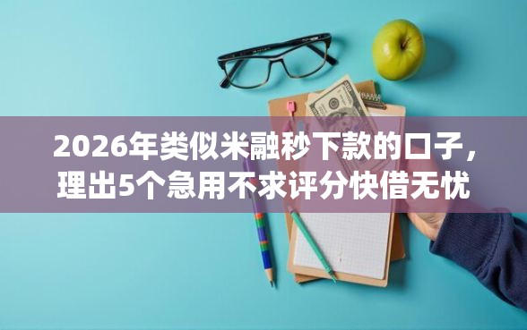 2026年类似米融秒下款的口子，理出5个急用不求评分快借无忧的app
