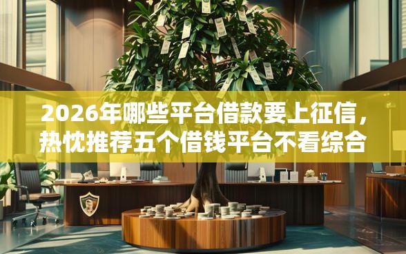 2026年哪些平台借款要上征信，热忱推荐五个借钱平台不看综合评估的平台