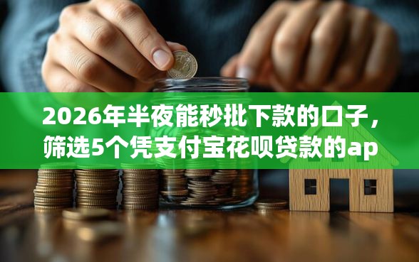 2026年半夜能秒批下款的口子，筛选5个凭支付宝花呗贷款的app