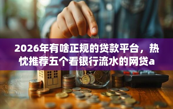 2026年有啥正规的贷款平台，热忱推荐五个看银行流水的网贷app