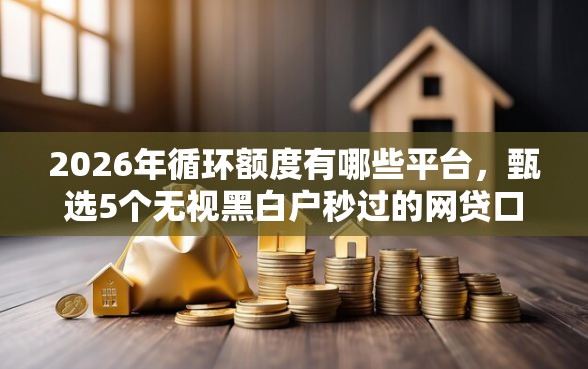 2026年循环额度有哪些平台，甄选5个无视黑白户秒过的网贷口子