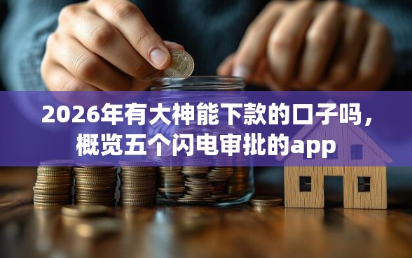 2026年有大神能下款的口子吗，概览五个闪电审批的app