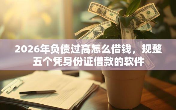 2026年负债过高怎么借钱，规整五个凭身份证借款的软件