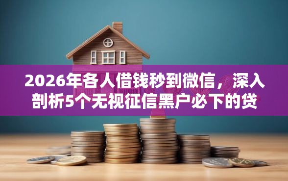 2026年各人借钱秒到微信，深入剖析5个无视征信黑户必下的贷款口子