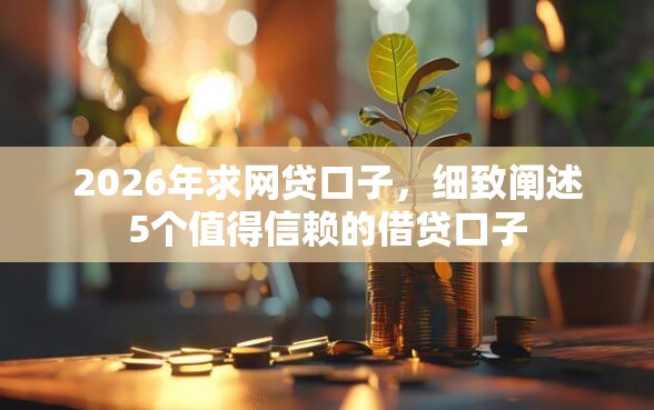 2026年求网贷口子，细致阐述5个值得信赖的借贷口子