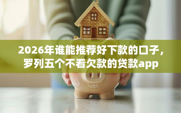 2026年谁能推荐好下款的口子，罗列五个不看欠款的贷款app