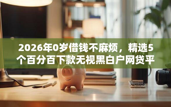 2026年0岁借钱不麻烦，精选5个百分百下款无视黑白户网贷平台