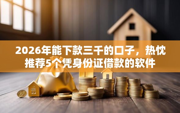 2026年能下款三千的口子，热忱推荐5个凭身份证借款的软件