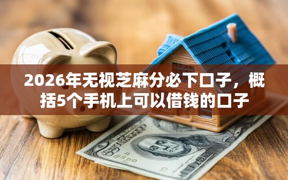 2026年无视芝麻分必下口子，概括5个手机上可以借钱的口子