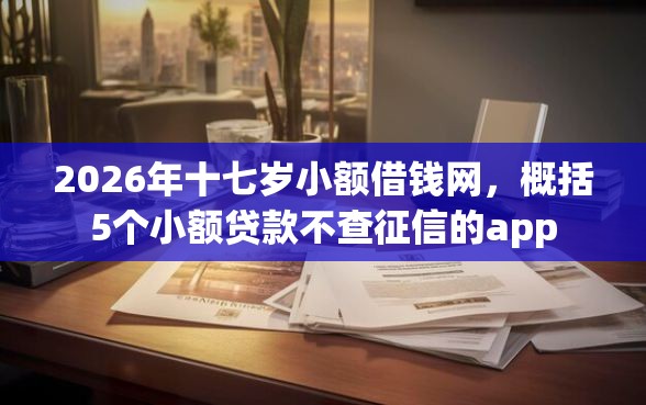 2026年十七岁小额借钱网，概括5个小额贷款不查征信的app