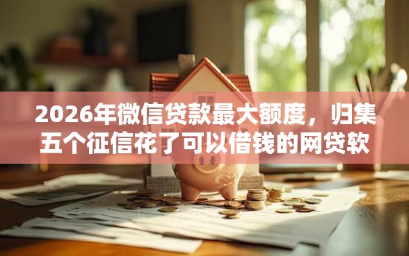 2026年微信贷款最大额度，归集五个征信花了可以借钱的网贷软件