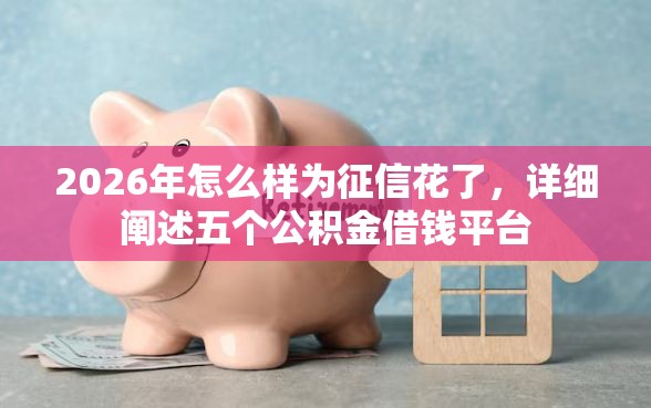 2026年怎么样为征信花了，详细阐述五个公积金借钱平台