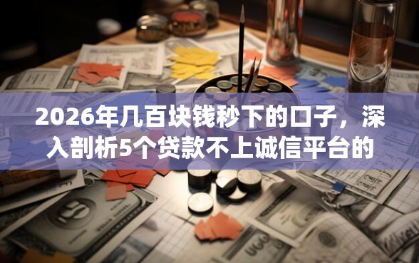 2026年几百块钱秒下的口子，深入剖析5个贷款不上诚信平台的app