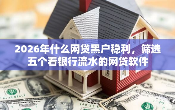2026年什么网贷黑户稳利，筛选五个看银行流水的网贷软件