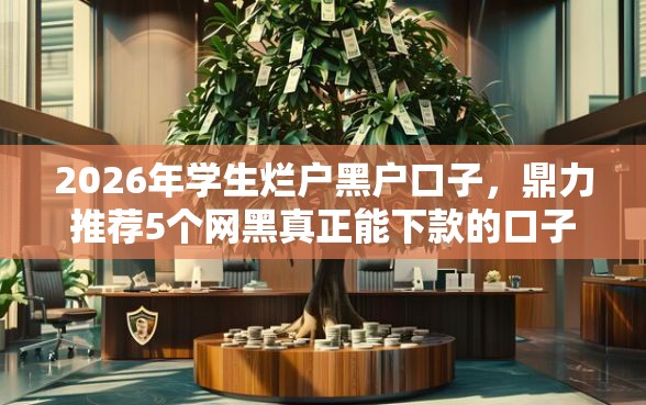 2026年学生烂户黑户口子，鼎力推荐5个网黑真正能下款的口子