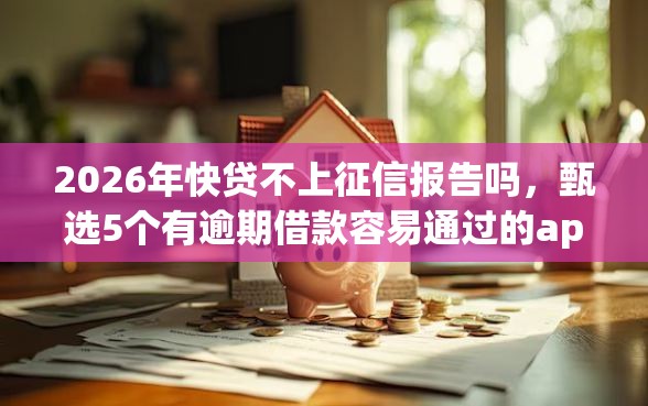 2026年快贷不上征信报告吗，甄选5个有逾期借款容易通过的app