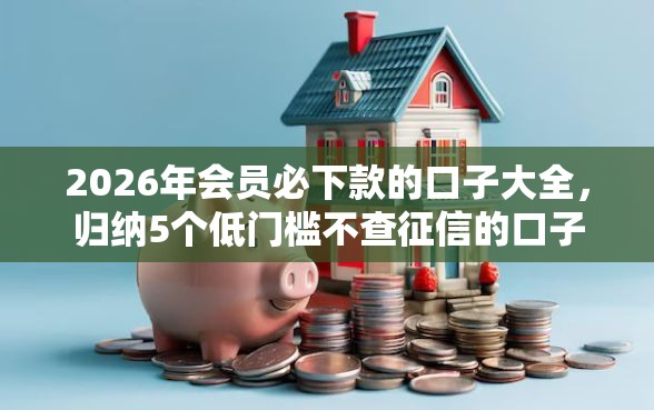 2026年会员必下款的口子大全，归纳5个低门槛不查征信的口子