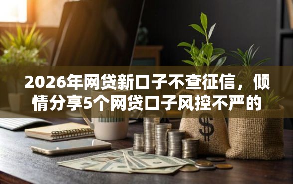 2026年网贷新口子不查征信，倾情分享5个网贷口子风控不严的平台
