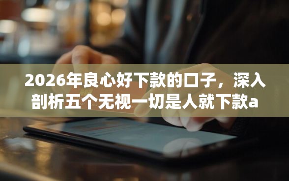 2026年良心好下款的口子，深入剖析五个无视一切是人就下款app