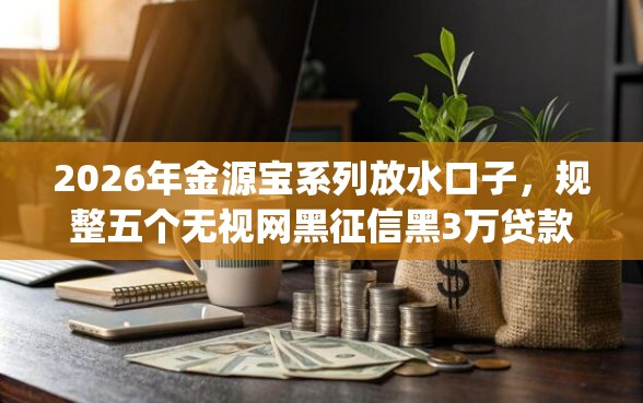 2026年金源宝系列放水口子，规整五个无视网黑征信黑3万贷款秒款app名单