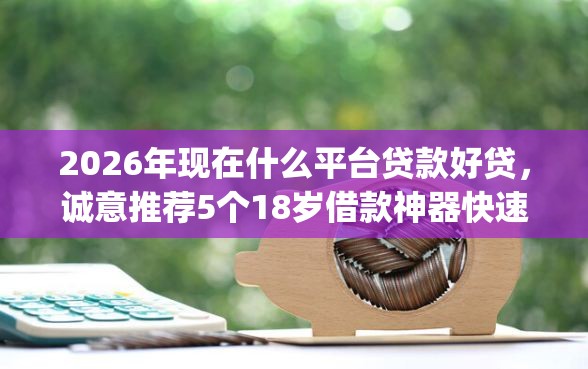 2026年现在什么平台贷款好贷，诚意推荐5个18岁借款神器快速下款app