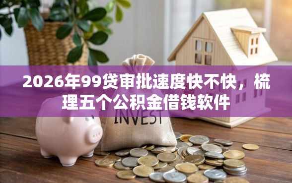 2026年99贷审批速度快不快，梳理五个公积金借钱软件