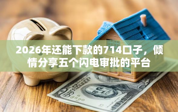 2026年还能下款的714口子，倾情分享五个闪电审批的平台
