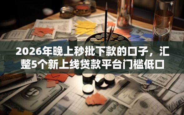 2026年晚上秒批下款的口子，汇整5个新上线贷款平台门槛低口子