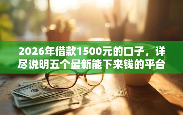 2026年借款1500元的口子，详尽说明五个最新能下来钱的平台