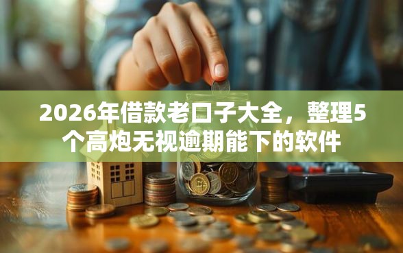 2026年借款老口子大全，整理5个高炮无视逾期能下的软件