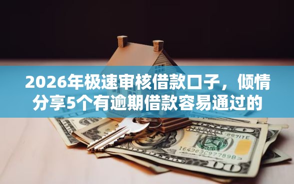 2026年极速审核借款口子，倾情分享5个有逾期借款容易通过的软件