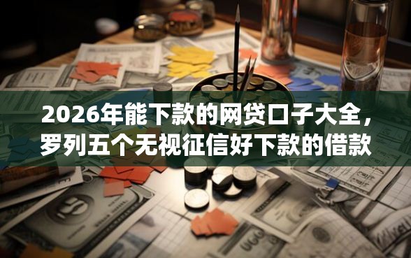 2026年能下款的网贷口子大全，罗列五个无视征信好下款的借款app