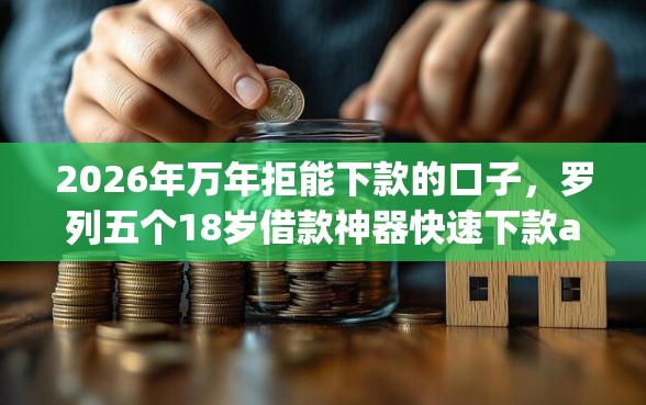 2026年万年拒能下款的口子，罗列五个18岁借款神器快速下款app