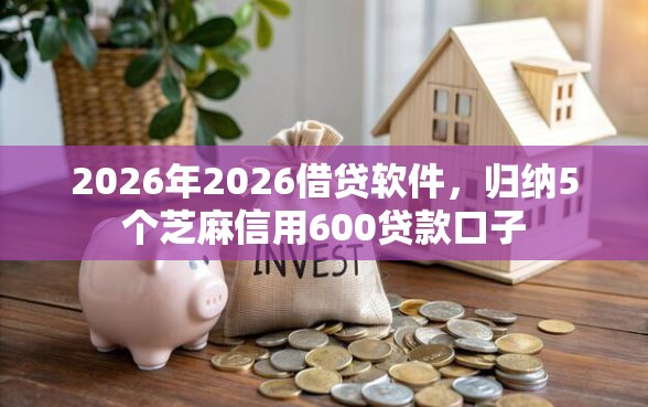 2026年2026借贷软件，归纳5个芝麻信用600贷款口子