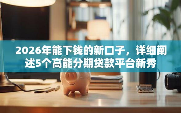 2026年能下钱的新口子，详细阐述5个高能分期贷款平台新秀