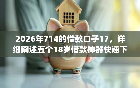 2026年714的借款口子17，详细阐述五个18岁借款神器快速下款app