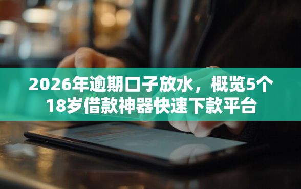2026年逾期口子放水，概览5个18岁借款神器快速下款平台
