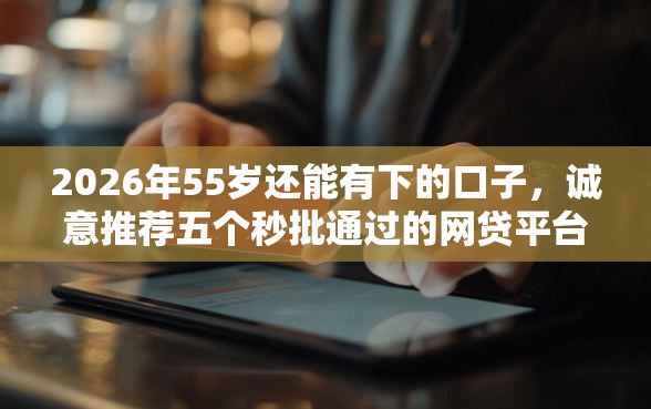 2026年55岁还能有下的口子，诚意推荐五个秒批通过的网贷平台