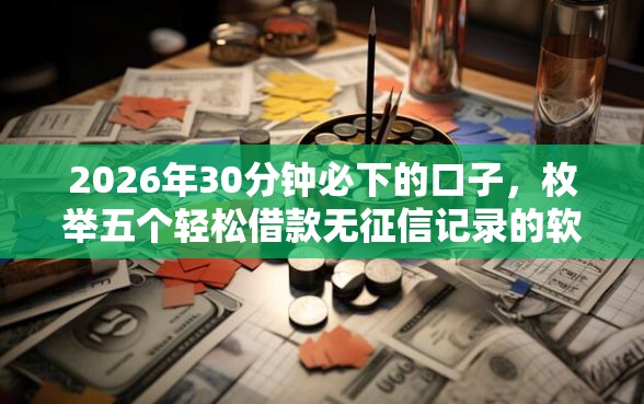 2026年30分钟必下的口子，枚举五个轻松借款无征信记录的软件