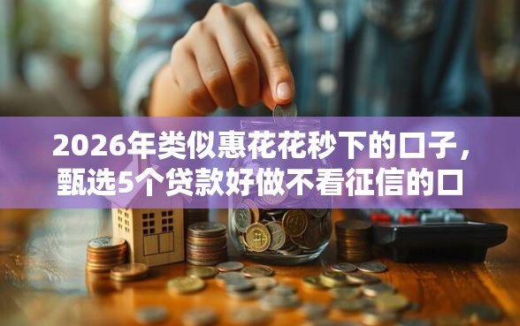 2026年类似惠花花秒下的口子，甄选5个贷款好做不看征信的口子