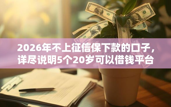 2026年不上征信保下款的口子，详尽说明5个20岁可以借钱平台不查征信的软件