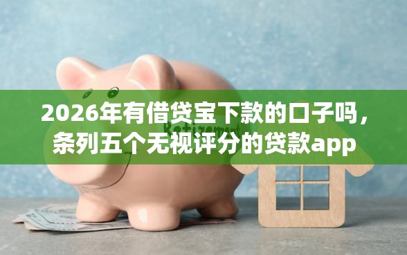 2026年有借贷宝下款的口子吗，条列五个无视评分的贷款app