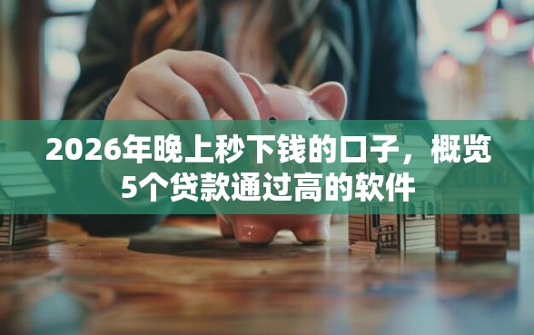 2026年晚上秒下钱的口子，概览5个贷款通过高的软件