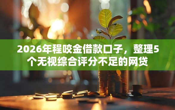 2026年程咬金借款口子，整理5个无视综合评分不足的网贷