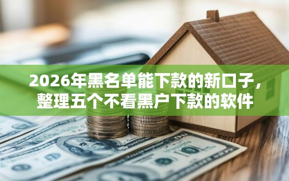 2026年黑名单能下款的新口子，整理五个不看黑户下款的软件