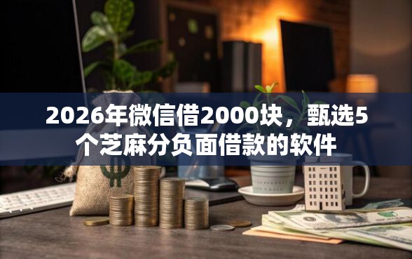 2026年微信借2000块，甄选5个芝麻分负面借款的软件