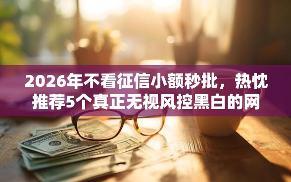 2026年不看征信小额秒批，热忱推荐5个真正无视风控黑白的网贷口子