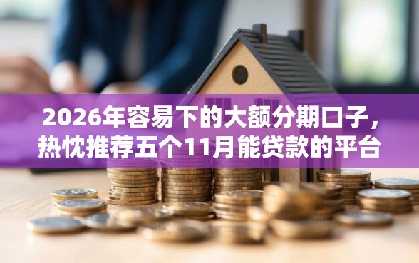 2026年容易下的大额分期口子，热忱推荐五个11月能贷款的平台