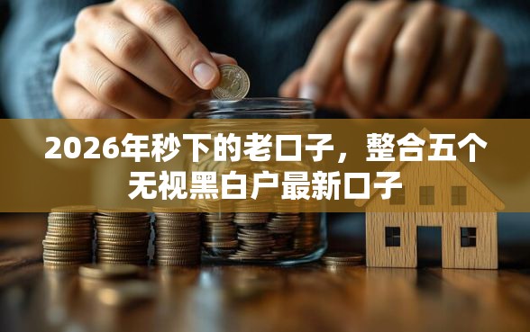 2026年秒下的老口子，整合五个无视黑白户最新口子